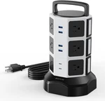 10FT Power Strip Tower Surge Protector Electric Charging Station 13A 12 Outlets. Fixed Price $66.86.