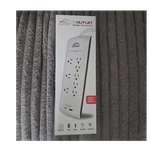 Grip 8 Outlet Surge Protector & Usb-c, 3-PRONG Flat Plug, White, 6FT Cable. Fixed Price $19.50.