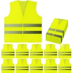 Safety Vests 10 Pack - Yellow Reflective High Visibility, Silver Strip.... Fixed Price $39.59.