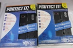 (2) Coax Phone Jack 8X 120V 8' Cord Surge Protector Tripp-lite TLP808TELTV Nos. Fixed Price $34.95.