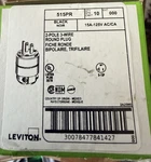 Leviton 515PR 15A 125V 2-POLE 3-WIRE Black Round Plug Nema 5-15P. Fixed Price $57.00.