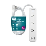 Philips Ezfit 3-OUTLET Adapter-spaced Surge Protector, 6FT Braided ... Fast Ship. Fixed Price $32.39.