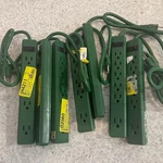 One Philips Power Strip (PS-610) Outlet Surge Protector, Green Used. Fixed Price $6.99.