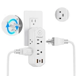 Outlet Extender Surge Protector, 360 Rotating Plug Power Strip With Ac. Fixed Price $43.91.