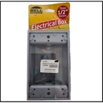 Bell 5320-5 Weatherproof Box Three 1/2 In. Threaded Outlets, 1-GANG, Gray. Fixed Price $17.90.