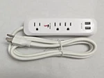 Jiangsiling Power Strip Surge Protector W/ Usb Charging Ports 3-OUTLET 2.4A 6'. Fixed Price $15.98.