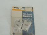 Woods Grounding Adapter, Grey 2 Pack Plug 3 To Adapters Bl 5179. Fixed Price $9.99.
