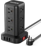 Extension Cord Surge Protector Tower 12 Ac 4 Usb 6.5FT Overload Protection. Fixed Price $42.49.