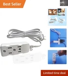 Lightweight 3 Outlet Surge Protector With 15FT Cord For Ultimate Flexibility. Fixed Price $27.99.