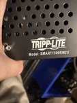 Tripp Lite SMART1500RM2U 1500VA Ups Back. Fixed Price $300.00.
