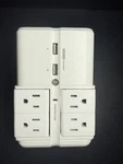 Echogear Wall Surge Protector 6 Outlet + Usb Plug In Power Strip S9P4330320. Fixed Price $10.00.