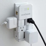 Echogear On-wall Surge Protector W/ 6 Pivoting Ac Outlets &1080 Joules Of. Fixed Price $26.08.