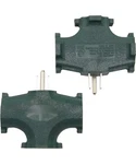 2 Pack Outlet Grounding Adapter Three Plug Splitter Heavy. Fixed Price $13.99.