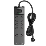 Power Strip - Addtam Surge Protector With 10 Outlets And 4 Usb Ports, 6 Feet .... Fixed Price $28.45.