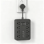 12-IN-1 Surge Protector Power Strip 8 Ac OUTLET+3 Usb Ports+type 1700J Wall. Fixed Price $13.99.
