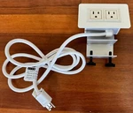 Byrne Axil Desk Edge Mount Power Strip Outlet BE02520-2-0-XA-Z118-72 White. Fixed Price $23.99.