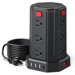 Power Strip Surge Protector, 10 Ft Extension Cord With 12 Ac Multiple. Fixed Price $46.86.