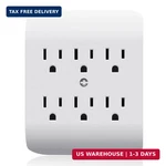 Elegrp 6-OUTLET Extender With Central Anchor, 3-PRONG Grounded Wall Tab, Multipl. Fixed Price $11.49.