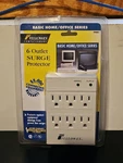 New Fellowes 99001 6 Outlet Wall Mount Surge Protector. Fixed Price $9.95.