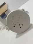 Lider 65W Gan Technology Power Grommet, 2 Outlets, Usb-c & 1 Usb-a, White New. Fixed Price $30.00.