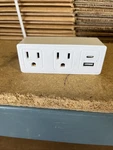 Fisher Slim Surge Protector & Wall Charger, Dual Usb Ports, 4 Outlets, White. Fixed Price $9.32.