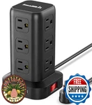 Surge Protector Power Strip Tower, 12 Ac Outlets, 4 Usb, 6.5FT Cord, Etl. Fixed Price $31.27.