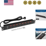 Rack Mount Pdu Power STRIPS,8 Outlet Surge Protector,individual SWITCHES,1.5U.... Fixed Price $49.99.