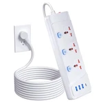 Fanlide Power Strip With 45 Degree Plug And 10FT Long Cord, 3 Universal Socket,. Fixed Price $32.89.