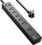 Protector Contra Sobretenciones Power Strip De 6 Pies Cable Extension Yintar. Fixed Price $16.00.