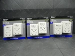 Commercial Electric 6-OUTLET Wall Mounted Surge Protector (2-PACK) Lot Of 3. Fixed Price $38.99.