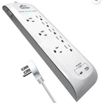 Grip 8 Outlet Surge Protector With 1 & Usb-c Port 6 Ft Cord White New. Fixed Price $19.99.