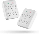 Kmc 6-OUTLET Surge Protector Power Cube White 2-PACK 30620WB. Fixed Price $7.71.