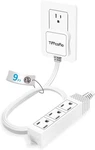 Tiffcofio Flat Plug Extension Cord, 9 Ft 3 Prong Outlet Strip, Grounded. Fixed Price $18.99.