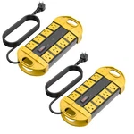 Cccei 2 Outdoor Power Strips Weatherproof With 8 Plug, Waterproof Extension C.... Fixed Price $69.39.
