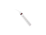 Six-outlet Power Strip, 15-FOOT Cord, 1-15/16 10-3/16 1-3/16, Ivory. Fixed Price $37.49.
