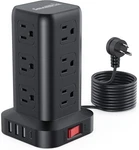 Smallrt 10FT Surge Protector Power Strip Tower, 12 Outlets 4 Usb. Fixed Price $51.99.