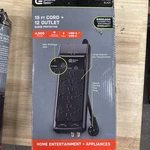 Commercial Electric 15 Ft. 12-OUTLET Surge Protector Braided Cord Black. Fixed Price $27.00.