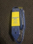 Onn Mini 3 Outlet Blue Surge Protector With 2 Usb Ports - Sealed. Fixed Price $9.97.