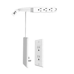 Cabocasa Ultra Flat Plug Extension Cord Power Strip With Ft, White-up. Fixed Price $14.76.