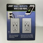 Feit Electric Wall Outlets With Usb Ports 2-PACK. Fixed Price $14.99.