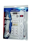 Power Play Products Ppp 5-IN-1 Wall Tap, Surge, Extension, Light Value Pack. Fixed Price $34.99.