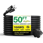 Gogreen Power 50 Ft. 16/3 Heavy Duty Extension Cord - Black. Fixed Price $20.45.