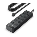 Flat Plug Power Strip Surge Protector With 20 Ac Outlets 6 Usb Port... Fast Ship. Fixed Price $35.81.