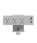 New Standdesk Clap Mounted Power Strip With 2 Usb Ports 3 Outlets. Fixed Price $50.00.