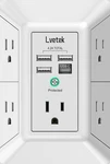 Usb Wall Charger Lvetek Surge Protector 5 Outlet Extender With 4 Ports (1.... Fixed Price $22.40.
