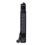6-OUTLET Surge Protector With Usb-a And Usb-c, 4 Ft. Cord, 1800 Joules, Black. Fixed Price $29.49.