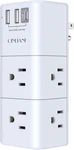 Usb Outlet Extender Surge Protector Rotating Plug, 3-SIDED Swivel Power Strip. Fixed Price $18.95.