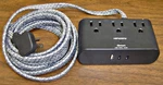 Flat Plug Power Strip: 6 Ft: Hanycony: Ultra Thin Extension: Black. Fixed Price $20.00.