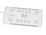 Monoprice Power & Surge - 12 Outlets 4230 Joules, White. Fixed Price $72.09.