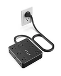Flat Plug Power Strip Surge Protector, Hunian 5 Ft Extension Cord W... Fast Ship. Fixed Price $40.10.